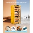 thumbnail image 3 of Cigar Climate Control Cabinet, Raching MON1800 Cigar Humidor Cabinet with Ammonia Removal, 220L Wood Frame Cabinet for Cigar Storing&Aging - Gold, 3 of 8