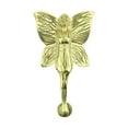 thumbnail image 3 of Renovators Supply Brass Door Knockers for Front Door 7" Flower Fairy Polished Brass Door Knocker w/Screws, 3 of 11