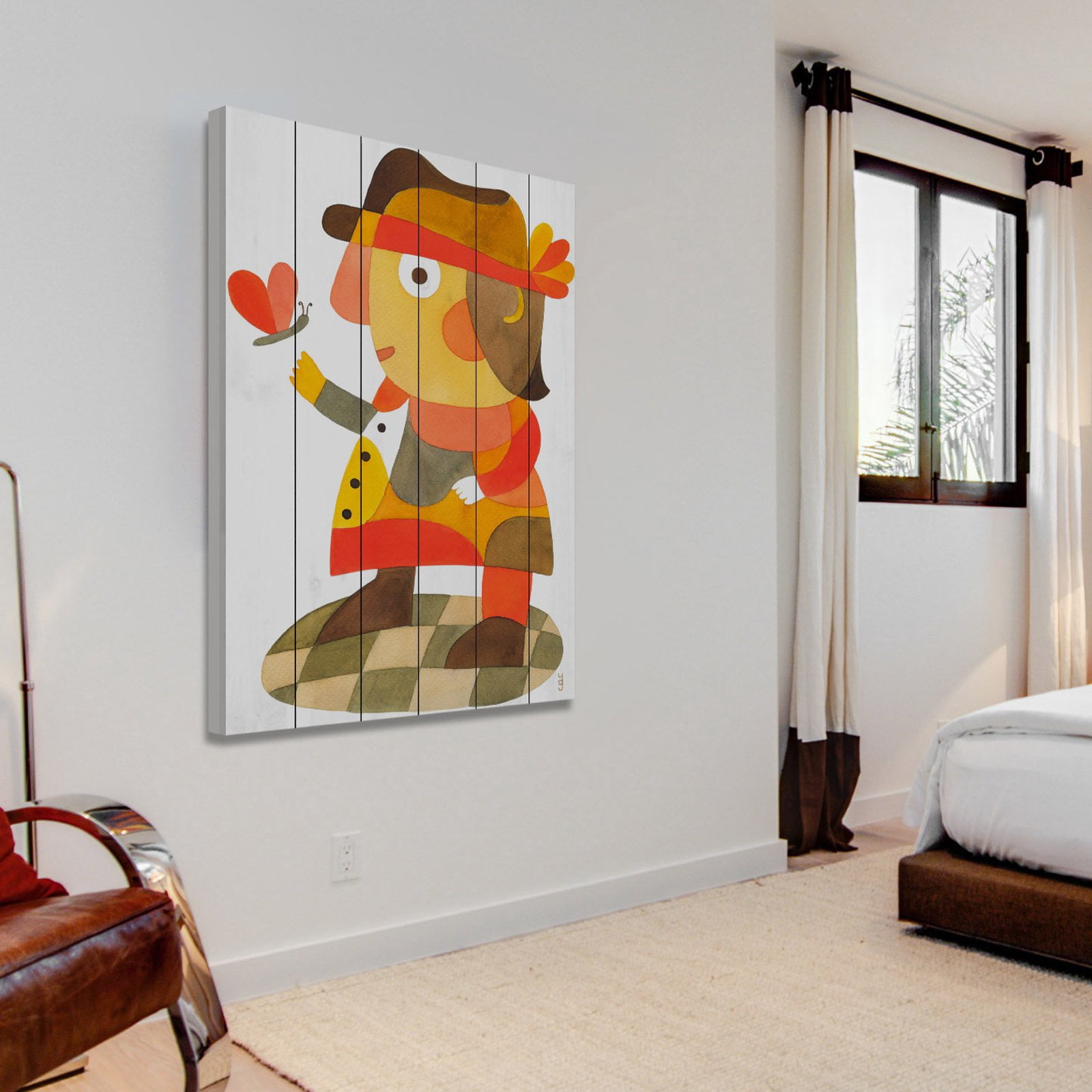 Marmont Hill "Mister D" by Yolanta Gawlik Painting Art Print on White Wood