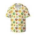 thumbnail image 3 of Cauagu Colorful Owls 1 Men's Short Sleeve Button Down Hawaiian Shirt for Men Bowling Shirts Casual Summer Beach Shirt,Medium, 3 of 6