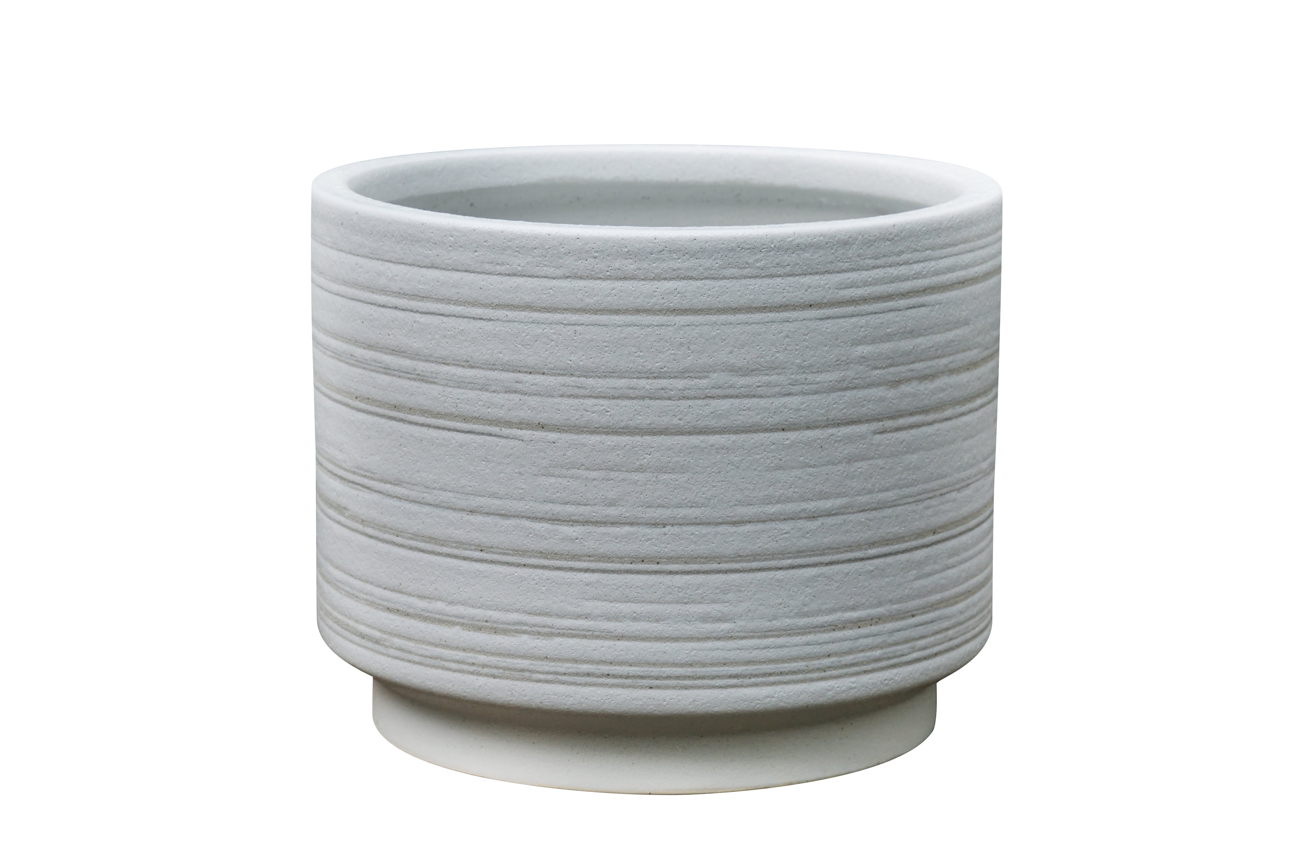 Better Homes & Gardens Teramo 3-Piece Nested Ceramic Planter Set, White