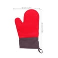 thumbnail image 2 of TOYMYTOY  Heat Insulation Gloves Red Cotton Silicone for Outdoor Bbq, 2 of 7