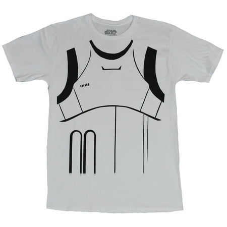 Star Wars Mens T-Shirt - Stormtrooper Simple Costume Front Image