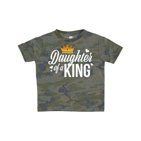 

Inktastic Daughter of a King with Crown Fathers Day White Text Gift Toddler Boy or Toddler Girl T-Shirt