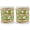 Green, variant on Farmhouse Rustic Rattan Woven Tea Light Candle Holder Set of 2 - Hand Woven Seagrass White Glass Votive Tealight Candle Holder Hurricane, Indoor Outdoor for Summer Home Dining Table Holiday Decor