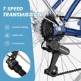 thumbnail image 6 of Lilypelle Adults Beach Cruiser Bicycle, 24" 26" Wheel 7 Speed Bike Fits Rider: 4'11"-6'2", Step Through Bikes for Commuting, Unisex, 6 of 8