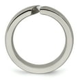 thumbnail image 2 of Edward Mirell Titanium Brushed .10ct Diamond 6mm Band, 2 of 7