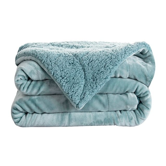 ZTTD Hot Sale! Eveluo Thickened Flannel Lamb Wool Composite Blanket Double Blanket Leisure Blanket Gift Blanke Home Textile Products