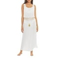 thumbnail image 2 of Soluna Robe Maxi à Taille Smockée Coucher de Soleil pour Femmes Couverture de Bain Blanche m, 2 of 4