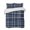 Black, White, Gray, variant on Quilts King Size Bedding Set, Orange White Striped Lightweight Quilted Comforter, Navy Indigo Contemporary Minimalist Art Soft Bedspread Coverlet with Pillow Covers for All Season, 96" x 106"