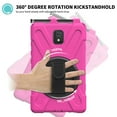 thumbnail image 4 of XYX Case for Samsung Galaxy Tab Active3 8.0 inch SM-T575 with 360 Degree Rotating, Hand Strap, Shoulder Strap, Rose, 4 of 7
