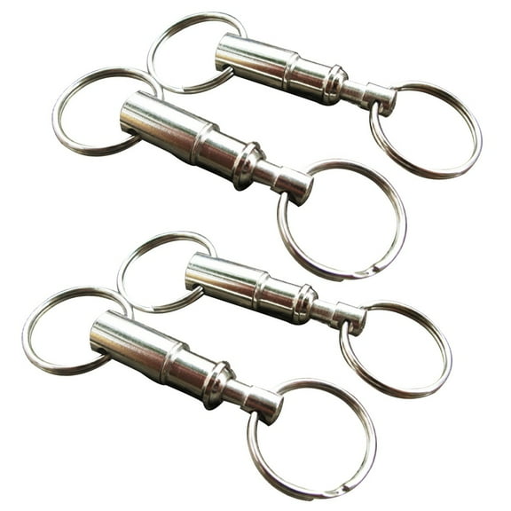 HOMEMAXS  6 PCS Titanium Carabiner for Keys Detachable Buckle Keychain Convenient