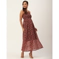 thumbnail image 3 of Moomaya Printed Smocked Dress, Sleeveless Adjustable Strap Maxi Dress, 3 of 8