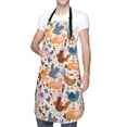 thumbnail image 3 of Goofa Cute Chickens Printed Waterproof Apron 33" Chef Aprons for Men Heavy Duty Chemical Work Apron Adjustable Bib Apron, 3 of 9