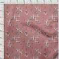 thumbnail image 3 of oneOone Viscose Chiffon Fabric Dot|Floral & Stork Bird Print Fabric BTY 42 Inch Wide, 3 of 4