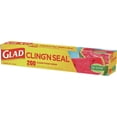 thumbnail image 4 of (12 pack) Glad Cling N Seal Plastic Food Wrap, 200 sq ft Roll, 4 of 20