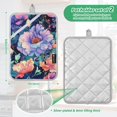 thumbnail image 6 of Yayeee Pot Holders Kitchen Heat Resistant with Pockets 7"x9.8" Cotton Oven Cooking Hot Pads, Puprle Ethereal Floral Harmony, 6 of 7