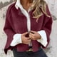 thumbnail image 1 of Chaqueta y abrigo informal de manga larga sin capucha para mujer, color liso, con solapa corta, tipo cárdigan, abrigo para mujer, 1 of 6