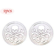 CARRUN 2Pcs 3D HYDRA Skeleton Skull Octopus Animal Hot Metal Stickers Car Styling Motorcycle Accessories Badge Label