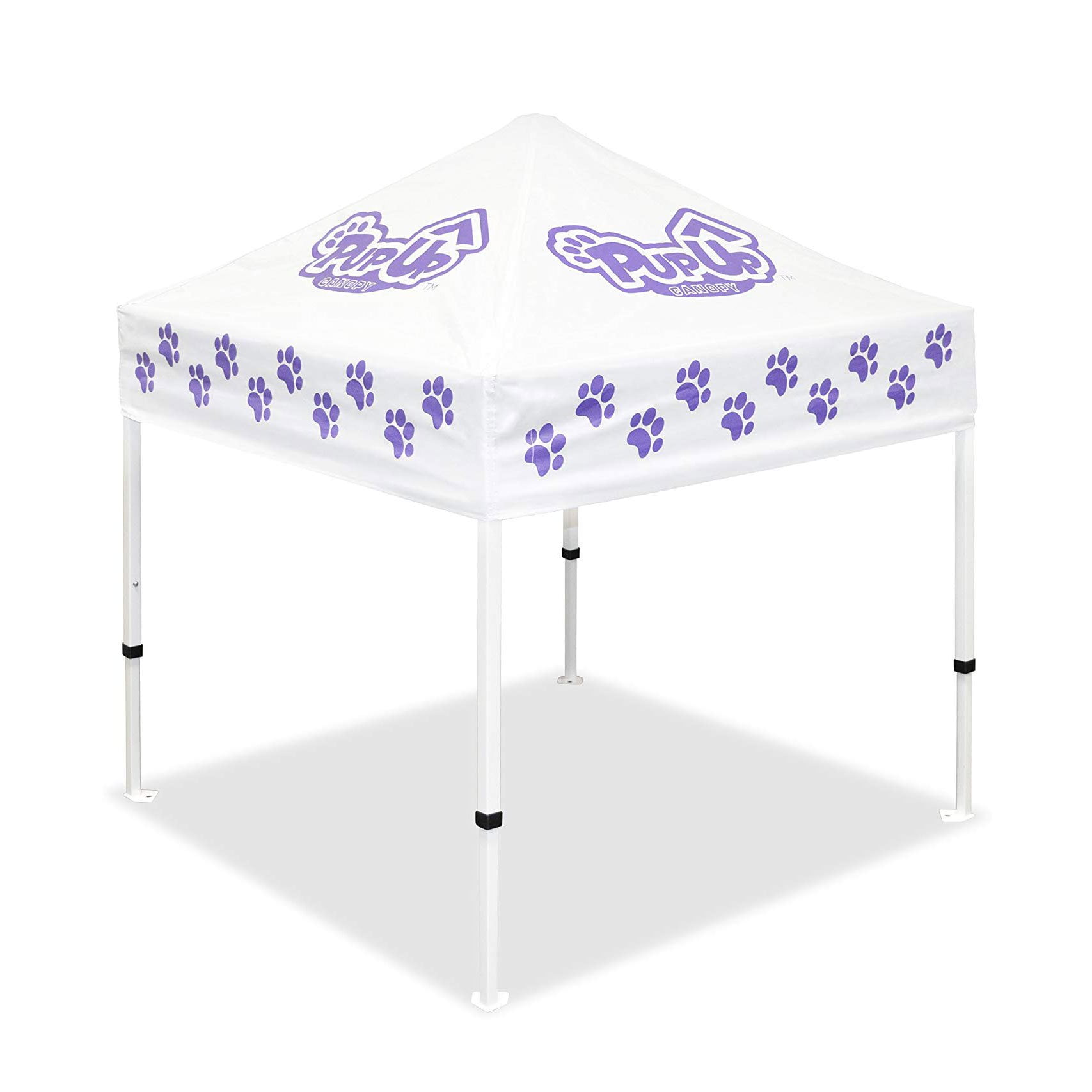 Caravan Canopy PupUp Portable Dog House, Purple, Large, 42"L x 42"W x 51"H