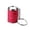 Red, variant on Colorful Mini Cylinder Coin Holder Keychain - Embossed Pattern Metal Pill Case Key Ring for Coins, Pills & Daily Carry