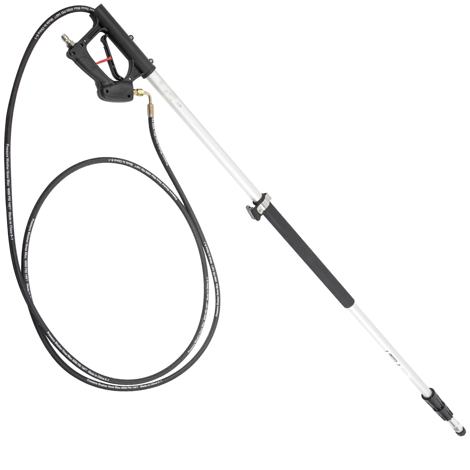 BENTISM Pressure Washer Wand Telescoping 18ft 4000psi W/ Belt 3/8