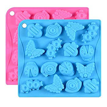 1 Pc Silicone Mold DIY Nonstick Chocolates Candy Insect Soap Molds for Home 