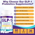 thumbnail image 4 of Suplementos GLP-1, probiótico GLP1 para mujeres y hombres, GLP-1 natural con probiótico Akkermansia, suplemento GLP 1 para digestión, energía, niveles diarios de GLP-1* y salud general, 60 unidades, 4 of 5