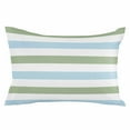 thumbnail image 2 of Sage Green Blue Striped Throw Pillow Covers, Farmhouse Sage Green Stripes Soft Breathable Pillow Cases with Invisible Zipper for Sleeping, Standard Pillowcases for Couch Bed Sofa Chair 20x26 Inches, 2 of 6