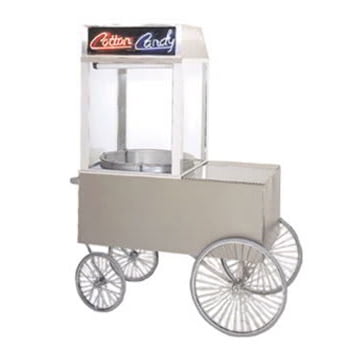 Gold Medal 2013ST Chariot à Maïs Soufflé avec Roues à 4 Rayons, Acier Inoxydable, 62 Pouces x 34 Pouces