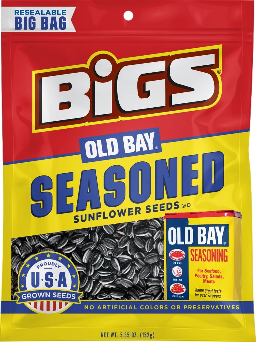 Bigs Old Bay Seasoned Sunflower Seeds 5.35 Oz. - Walmart.com - Walmart.com