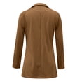 thumbnail image 3 of Vedolay Women's Coat Women Casual Long Sleeve Lightweight Work Office Blazer Jacket with Pockets,Brown L, 3 of 4