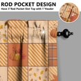 thumbnail image 5 of Rod Pocket Kitchen Curtain Set 3-Piece, 27.5x36 Inch Valance & Tier Drapes, Polyester Pongee Cafe Curtains for Living Room, Bathroom, Farmhouse Rustic Country Window Treatments., 5 of 6