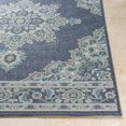 thumbnail image 5 of Hauteloom Ferron Hallway, Kitchen Patio Outdoor Runner Rug - Traditional - Navy, Pale Blue, Taupe - 2'5" x 11'10", 5 of 11
