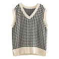 thumbnail image 7 of Ogiraw Womens Sweater Vest Women Casual Print Sleeveless V Neck Ribbed Knit Split Pullover Sweater Vest Blouse Womens Puffer Coat A L, 7 of 7