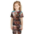 thumbnail image 5 of Balery fairy-tale-world-with-delicious-candy Conjunto de Pijama Infantil de Manga Corta con Estampado – Ropa de Dormir de Algodón Suave-Medium, 5 of 5