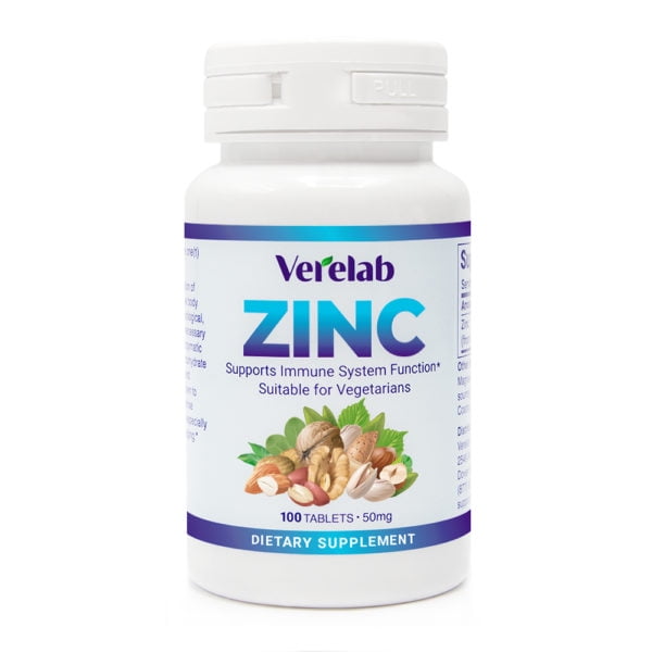 Verelab Zinc 50mg Support Immune Support Function – 100 Tablets