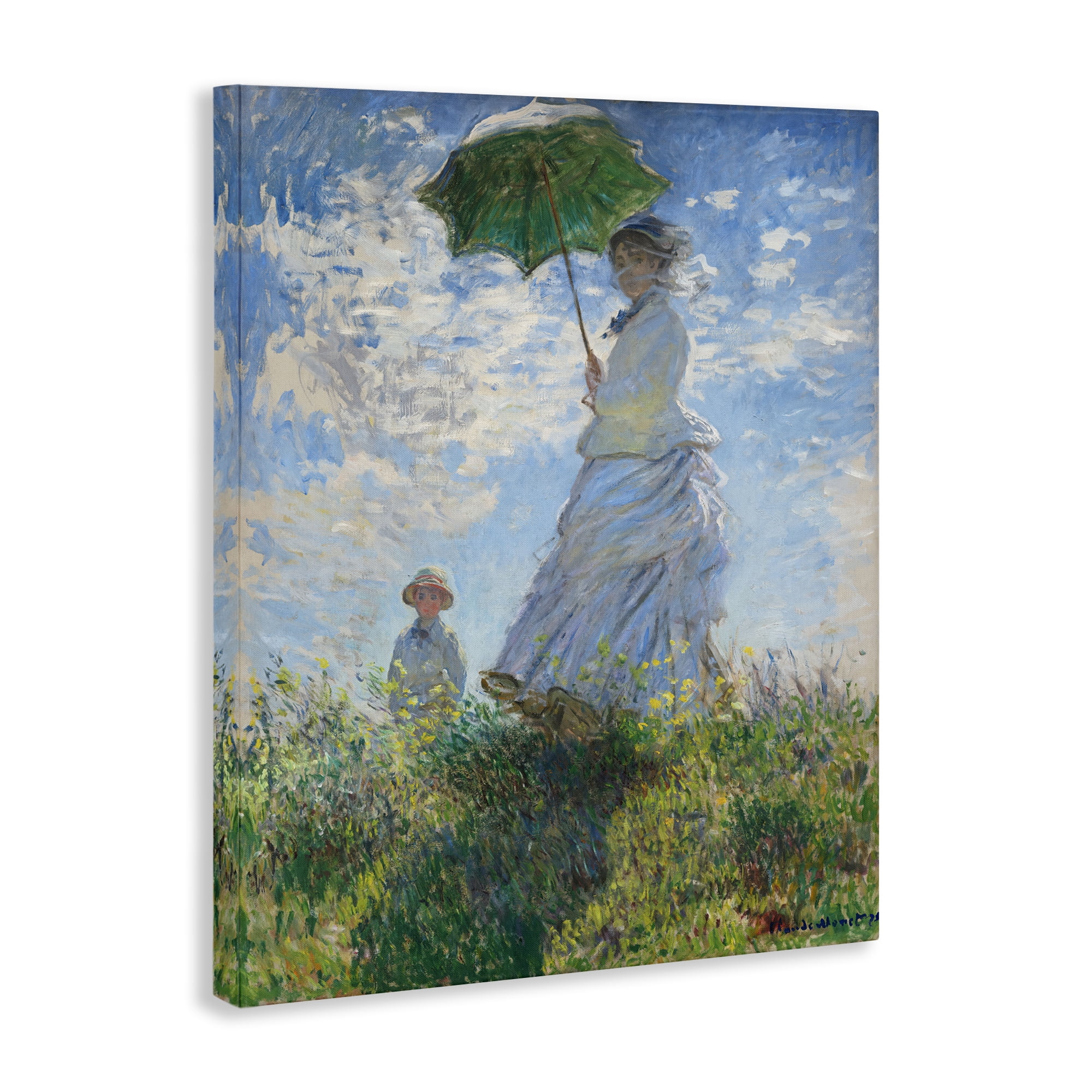 Stupell Industries Classic Monet Madame & Son People Painting Wrapped Canvas Art Print Wall Art, 36 x 48