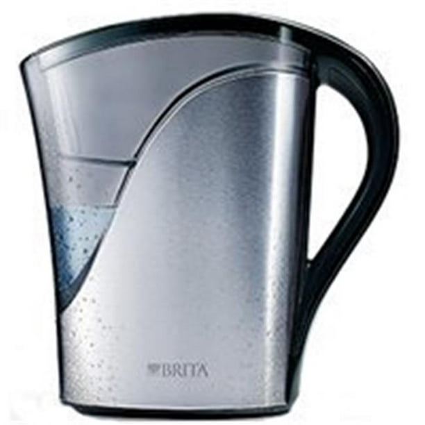 Brita Moyenne 8 Tasse Filtre à Eau Pichet avec 1 Filtre Standard, Sans BPA - Acier Inoxydable