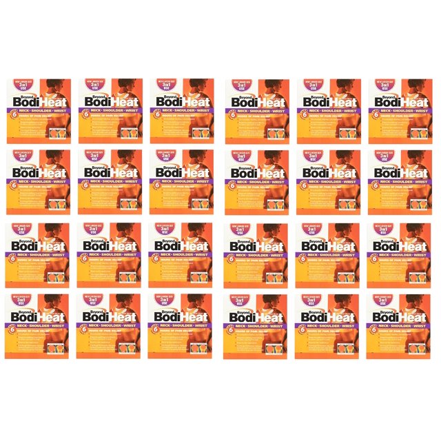 Beyond BodiHeat, Neck, Shoulder, Wrist Heating Pad, 6 Hours of Pain Relief, 24 Count