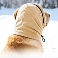 thumbnail image 5 of Pet Calming Hood Scarf for Dogs, Double Layer Warm Fleece Head Cover, Adjustable Drawstring Zipper Closure, Winter Anxiety Relief Neck Wrap for Small Medium Dogs, 5 of 6