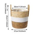thumbnail image 2 of Weaving Flowerpot Decoration Cover with Handle Laundry Storage Suitable for Home Decoration, 2 of 8