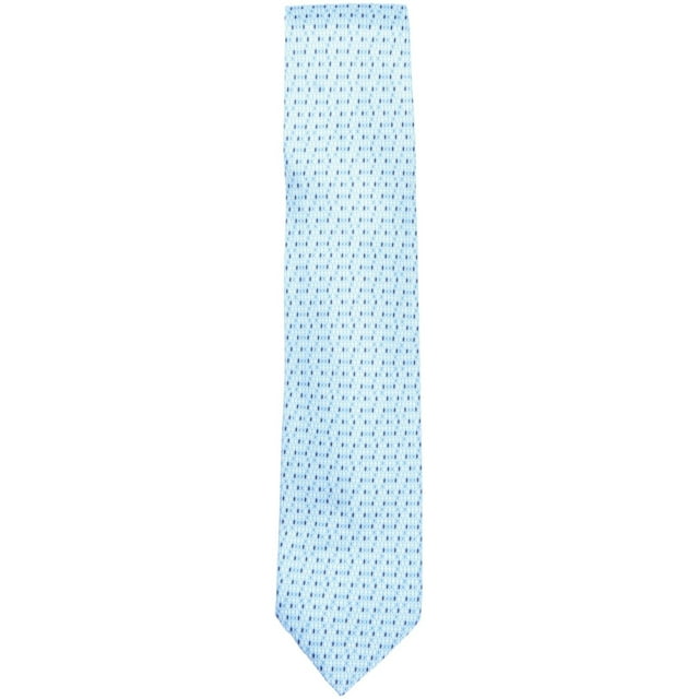 Italo Ferretti Men's Blue Multi Diamond Pattern Silk Necktie - XL