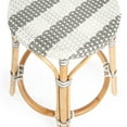 thumbnail image 4 of Butler Specialty Company Tabouret Rond en Rotin 24" - Gris et Blanc, 4 of 7