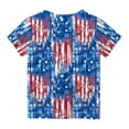 thumbnail image 6 of MKOSPLRT 4th of July Shirts for Kids 3-14 Years Cute American Flag Print Tees Short Sleeve Crew Neck American Flag Shirts 3-14 Years, 6 of 6
