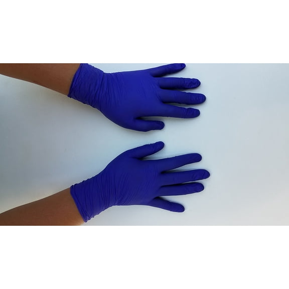 100 Nitrile Medical Gloves Disposable BLUE Powder & Latex Free Exam Choose Size L