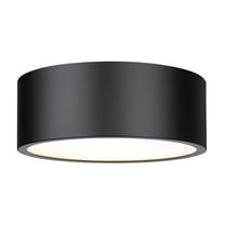 3 Light Flush Mount-Matte Black Finish-Matte Black Shade Color Z-Lite 2302F3-Mb