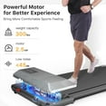 thumbnail image 4 of Dpforest Desk Exercise Treadmill,Walking Pad Running Area 35"*16" ,Under Desk Treadmill with Bluetooth and Remote, Speed Range 0.6-3.8mph,Installation-Free Exercise Machine for Home Office(Gray), 4 of 7
