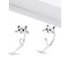thumbnail image 5 of Pendientes de Plata Fina 925 Brillar Gato Perro Panda, 5 of 5