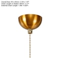 thumbnail image 2 of AC 125/250V Pull Chain Switch Gold Bronze On/Off Hemisphere Cover, 2 of 6